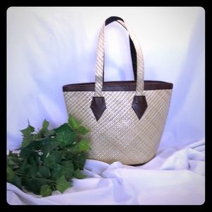 Straw beach bag/ purse
